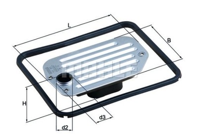 MAHLE HX 85D FILTRAS HYDRAULICZNY, AUTOMATINĖ 