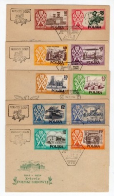 [F-2] FDC 747 - 756 r. 1954