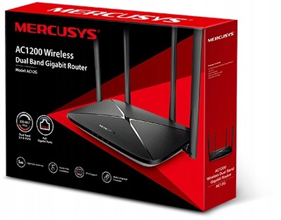 Gigabit Router Mercusys AC1200 DualBand 5Gh 1000Mb