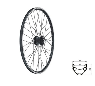 Koło przednie KLS DRAFT Dynamo V-brake 26"