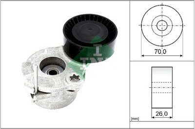 INA НАТЯЖИТЕЛЬ РЕМНЯ WIELOKLINOWEGO AUDI A4 ALLROAD B9 A4 B9 A5 A6