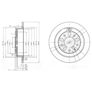 ДИСКИ ТОРМОЗНЫЕ ТОРМОЗНЫЕ DELPHI BG3231