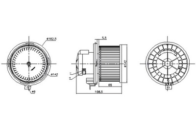 NISSENS VENTILADOR SOPLADORES RENAULT KOLEOS I 2.0D 2.5 09.08-  