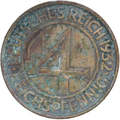 4 reichspfennig 1932 A