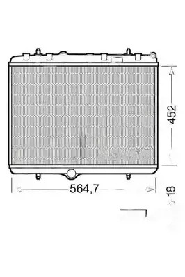 Радиатор воды drm21055 denso citroen фото №1
