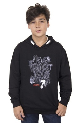 GUESS CZARNA BLUZA KAPTUR CEKINY (16L)