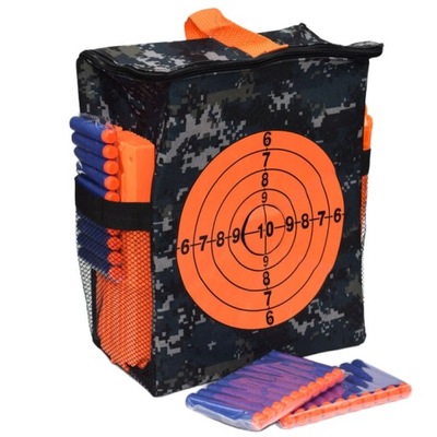 TORBA TARCZA CEL DO NERF NA STRZAŁKI MAGAZYNEK PISTOLET I DODATKI