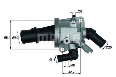 ТЕРМОСТАТ OPEL 88C 1,3CDTI 05- BEHR