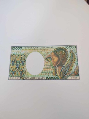 Gabon - 10000 Franków - UNC