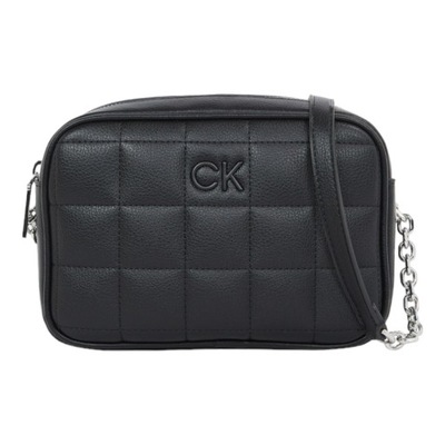 CALVIN KLEIN TOREBKA DAMSKA SQUARE QUILT CAMERA BAG CZARNA