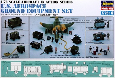 US Aerospace Ground Equipment Set 1:72 Hasegawa X7