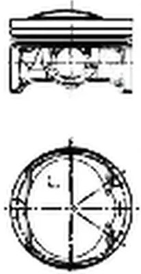 Kolbenschmidt 40760600 поршень фото №1