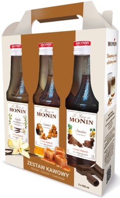 Zestaw syropów Monin kawowy 3x250ml Coffee Set