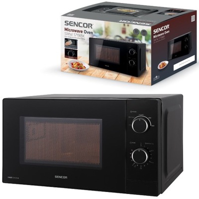 Kuchenka mikrofalowa MIKROFALÓWKA 700W 20L 5 MOCY czarna Sencor SMW 1719BK