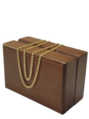 ZŁOTY ŁAŃCUSZEK - 4,08g - 55cm - P585!