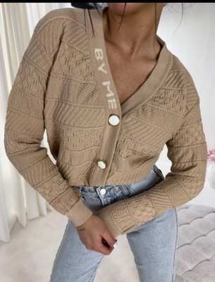 Sweter Carat By Me beżowy uniwersalny