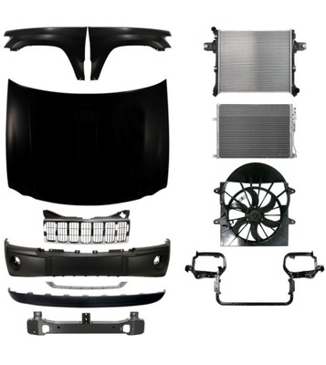 Jeep grand cherokee 05-08 капот крила pas фото №1