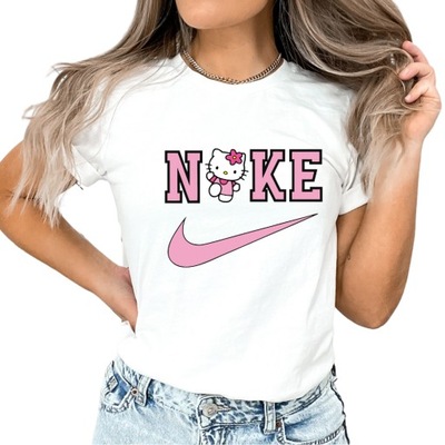 DTF Transfer Naprasowanka NIKE Hello Kitty