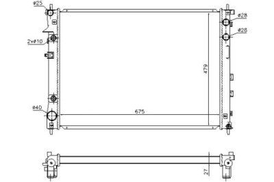 Nissens радіатор wody subaru tribeca 3.0 b9 фото №1