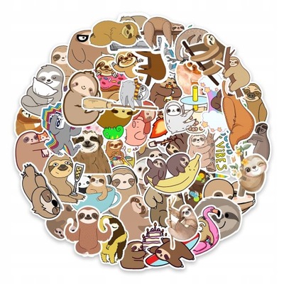 100 PIECES KAWAII LENIWCE STICKERS KRESKOWKA LODOWK LOK9827  