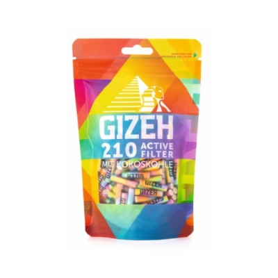 Filtr aktywny GIZEH RAINBOW 6mm 200 szt.