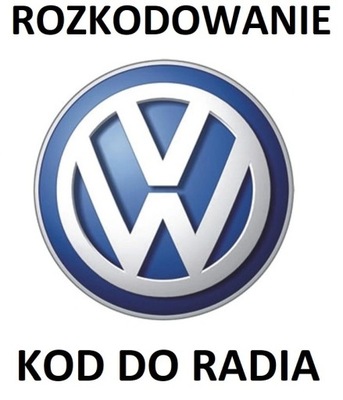 ROZKODOWANIE CÓDIGO PARA RADIO VW PASSAT GOLF TOURAN  