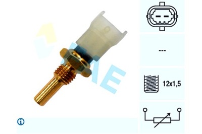 FAE SENSOR TEMPERATURA DE LÍQUIDO REFRIGERACIÓN OPEL AGILA ASTRA G ASTRA H  