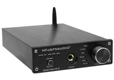 KONWERTER AUDIO DAC FX-AUDIO X6 MKII USB WZMACNIACZ SŁUCHAWKOWY BT