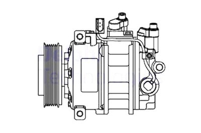 DELPHI КОМПРЕССОР КОНДИЦИОНЕРА AUDI A4 B6 1.6-3.0 11.00-12.05