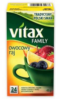 Herbata owocowa Vitax Family owocowy raj 24x2g