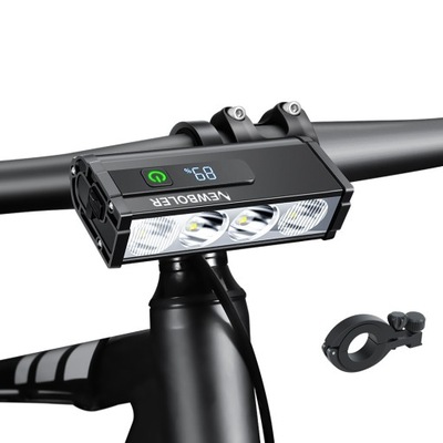 Lampka LAMPA ROWEROWA LED PRZÓD NA KIEROWNICĘ AKUMULATOR USB 3000lm