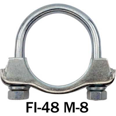 Хомут скоба cybant глушителя трубы выпускной fi-48 фото №1