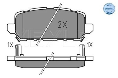 0252594717 PADS BRAKE HONDA T. HR-V 1,5/1,6 I-DTEC  