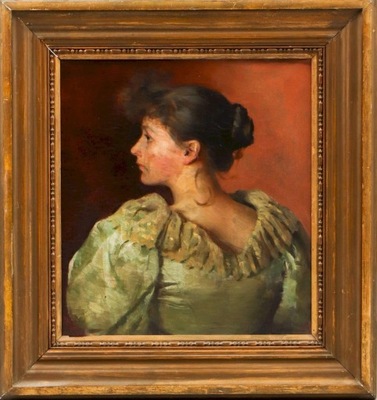 Portret Dziewczyny XIX 1880 r Władysław Czachórski