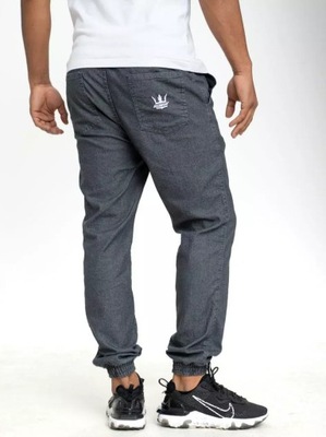 Spodnie Jogger Jigga Wear Crown Jeans Raw ,M