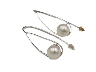 Piękne,oryginalne kolczyki - srebro 925-perły