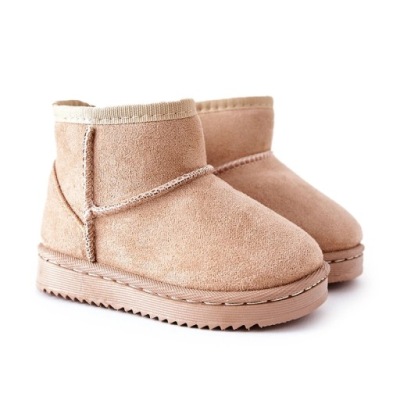 BEŻOWE DZIECIĘCE OCIEPLANE ŚNIEGOWCE BOTKI 30