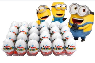 Kinder Jajka Jajko Niespodzianka Minionki 24x20g Dzień Dziecka Dla Dzieci