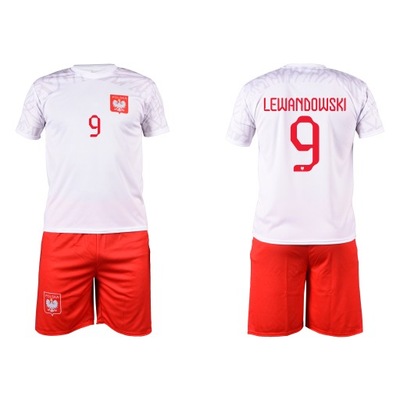 Strój komplet piłkarski - LEWANDOWSKI POLSKA - S
