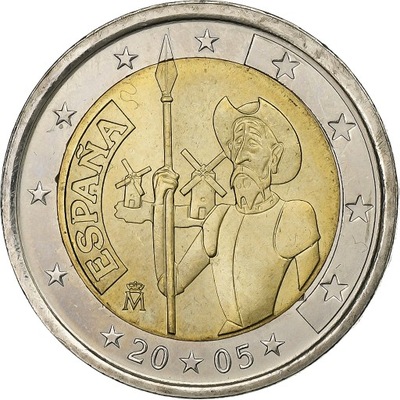 Hiszpania, Juan Carlos I, 2 Euro, 2005, Madrid, Bi