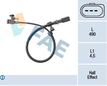 SENSOR POSICIÓN DE EJE KORB. VAG  