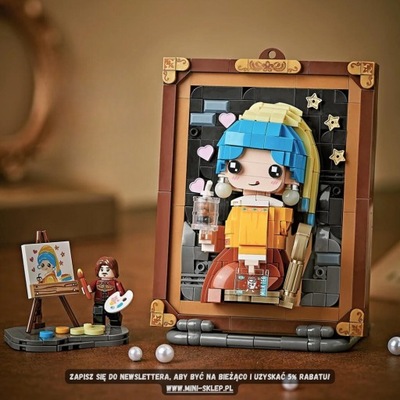 Mini Klocki Obraz DIY - Dziewczyna z Perłą