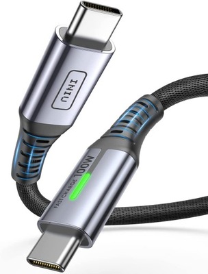 KABEL INIU USB - USB TYP C 2 m CZARNY