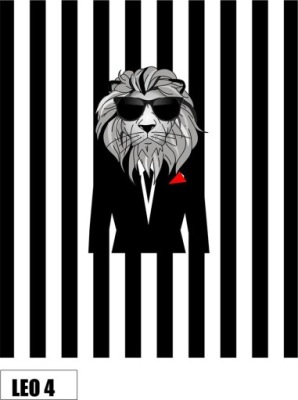 Lew na pasach panel tapicerski