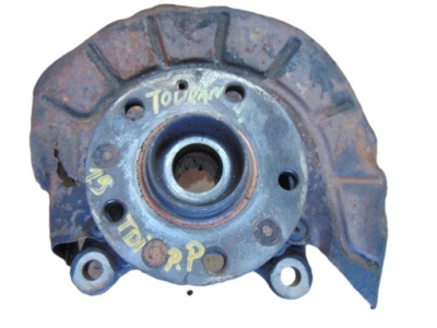 Vw touran 1.9tdi 04r поворотный кулак ступица правый перед фото №1