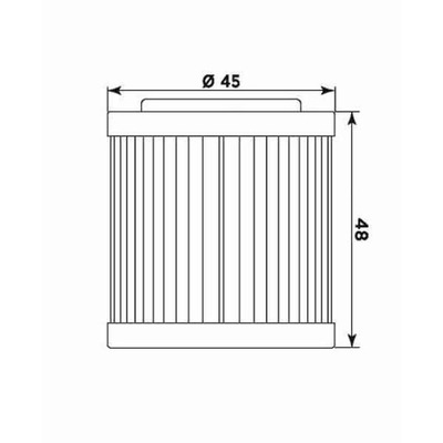 FILTRO ACEITES MIW-MEIWA HU18001 (HF154)  