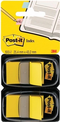 Zakładki indeksujące Post-it żółte 25x43mm 100szt