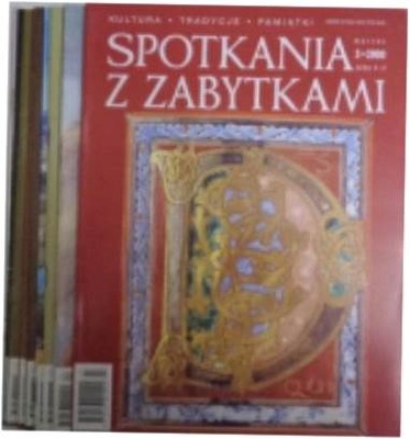 Spotkania z zabytkami zestaw 9 szt z lat 1999-2000