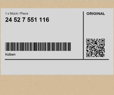 Поршень mini clubman r55 lci r55 countryman r60 r53 paceman r61 cabrio r56 фото №1