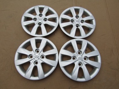 4 PIEZAS TAPACUBOS 13 HYUNDAI I10 4X100 / ORIGINAL  